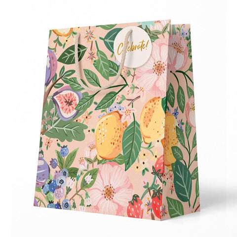 Bespoke Letterpress - Medium Gift Bag - Summer Fruits