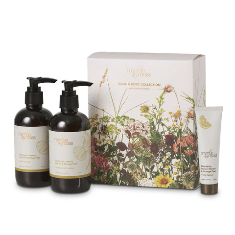 Myrtle & Moss - Wildflower Trio - Body Wash, Body Lotion & Mini Hand Cream