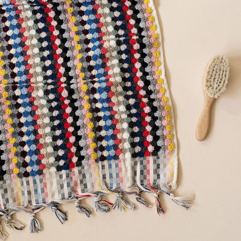 Miss April - Turkish Pom Pom Hand Towel - Classic Multi