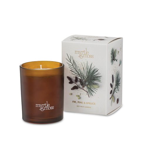 Myrtle & Moss - Soy Wax Candle - Pine, Fir & Spruce