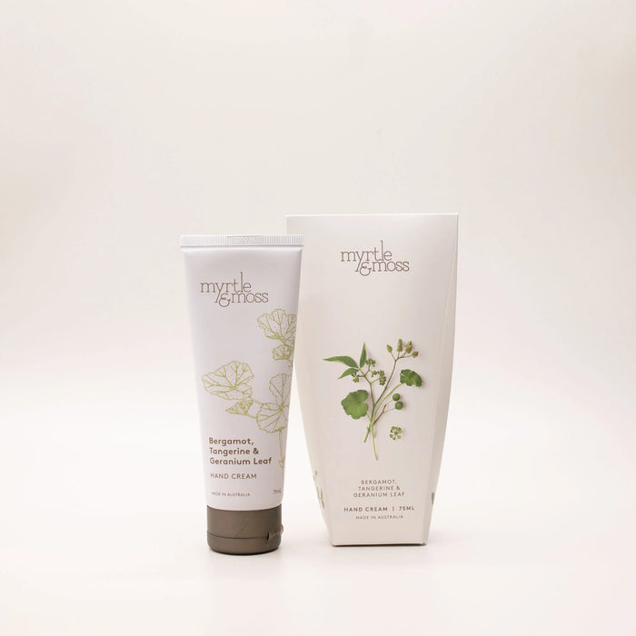 Myrtle & Moss - Hand Cream - Bergamot, Tangerine & Geranium Leaf