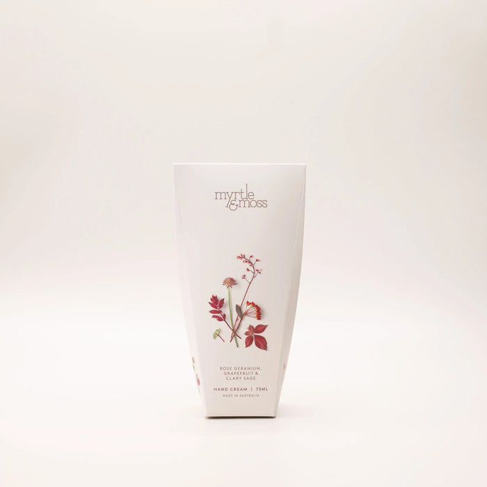 Myrtle & Moss - Hand Cream - Rose Geranium, Grapefruit & Clary Sage