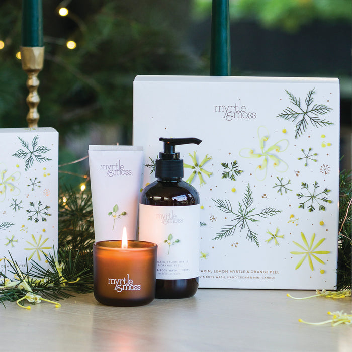 Myrtle & Moss - Christmas Trio - Mandarin, Lemon Myrtle & Orange Peel