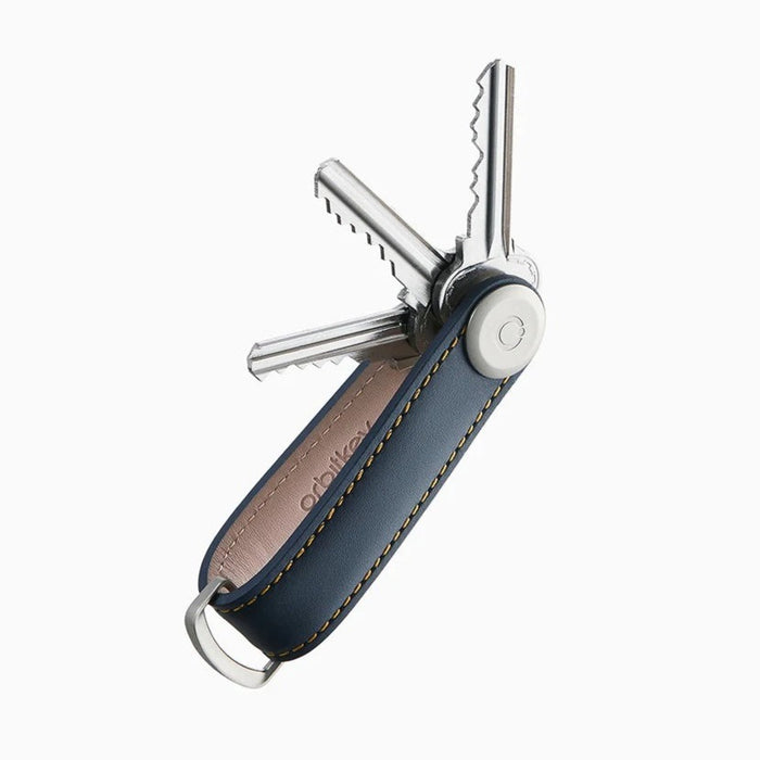 Orbitkey - Leather Key Organiser - Navy