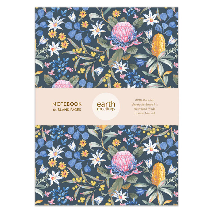 Jayne Branchflower - Slim Blank Notebook - Bushwalk