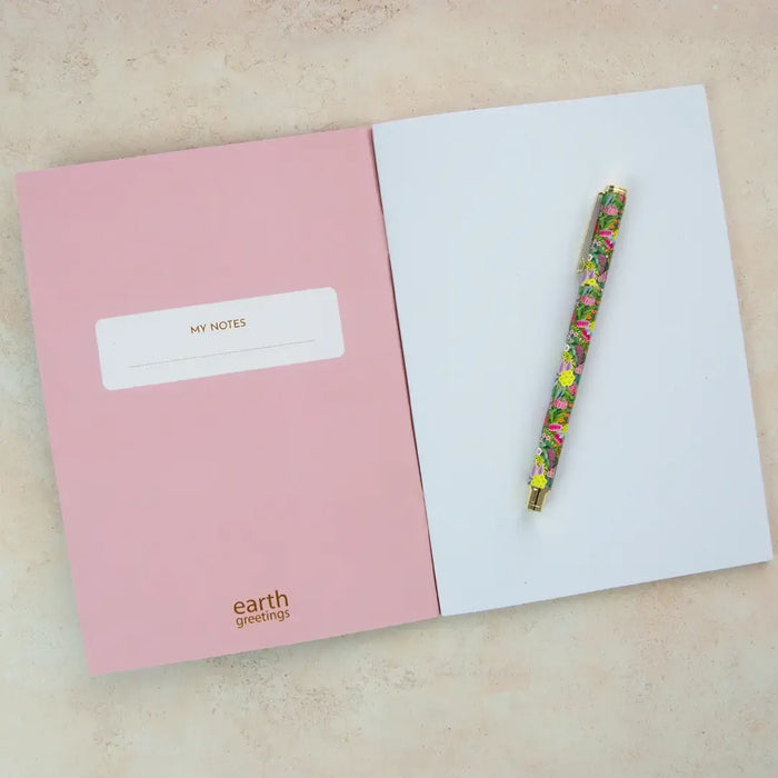 Neha Gupte - Slim Blank Notebook - Radiant Garden- A5