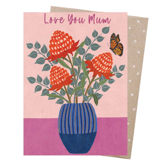 Negin Maddock - Greeting Card - Waratahs for Mum