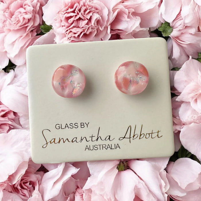 Samantha Abbott - Glass Stud Earrings - Bloom