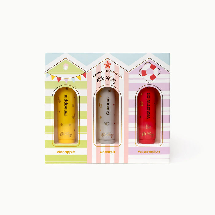 Oh Flossy! - Beach Club Natural Lip Gloss Set