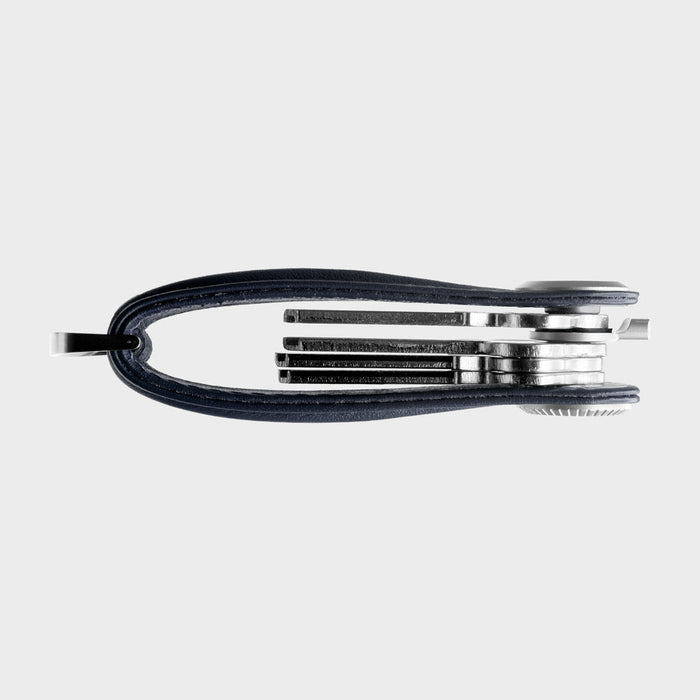 Orbitkey - Leather Key Organiser Pro - Sapphire