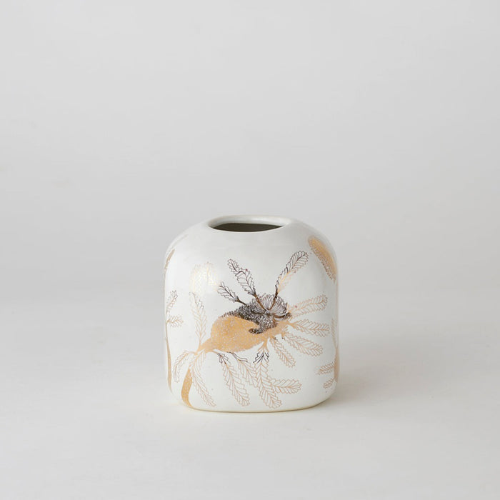 Angus & Celeste - Cube Vase - Old Man Banksia