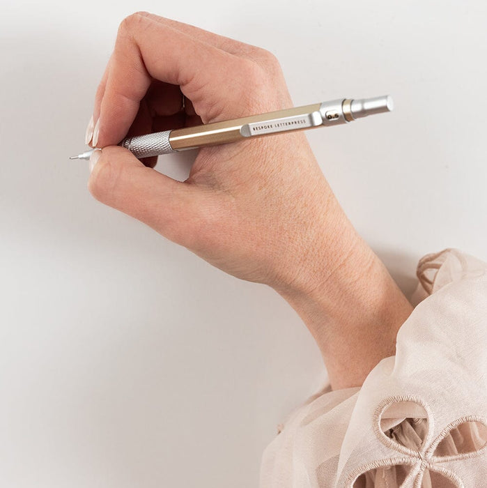 Bespoke Letterpress - Mechanical 0.5mm Pencil Gold
