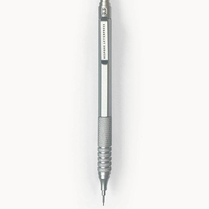 Bespoke Letterpress - Mechanical 0.5mm Pencil Silver