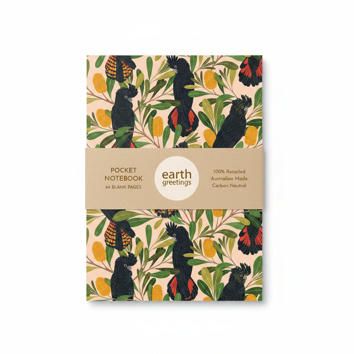 Negin Maddock - Pocket Notebook - Cockatoos & Banksia