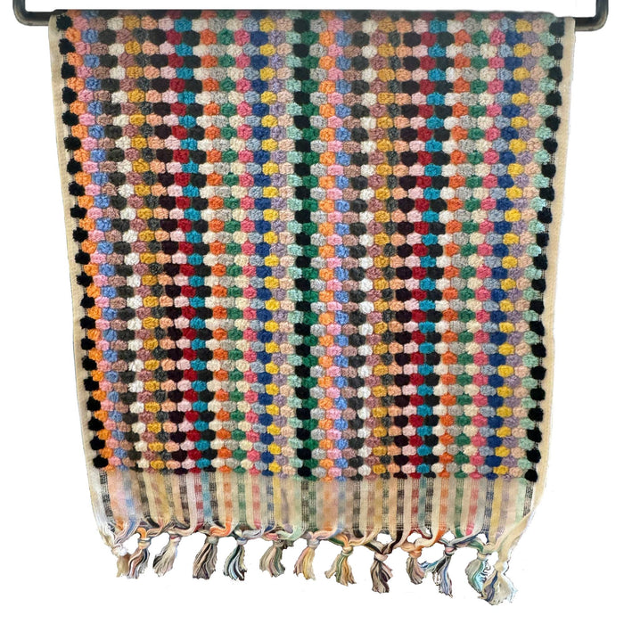 Turkish 'Pom Pom' Hand Towel - Bright Multi