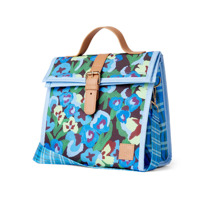 The Somewhere Co - Lunch Satchel - Pansy Patch