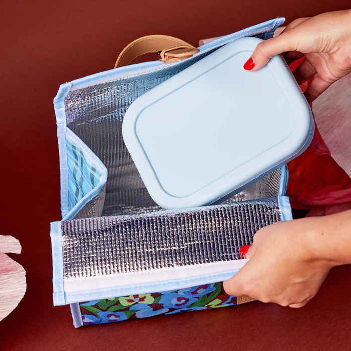 The Somewhere Co - Lunch Satchel - Pansy Patch