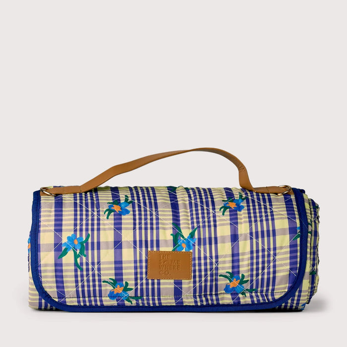 The Somewhere Co - Picnic Rug - Bluebell