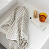 Miss April - Turkish Pom Pom Hand Towel - Pale Grey
