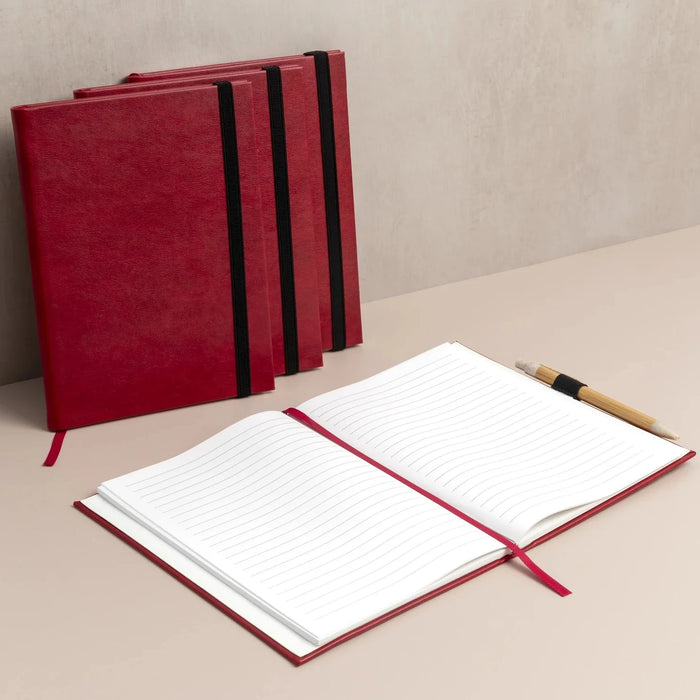 Paper Saver - Refillable Notebook - Leatherette - Red