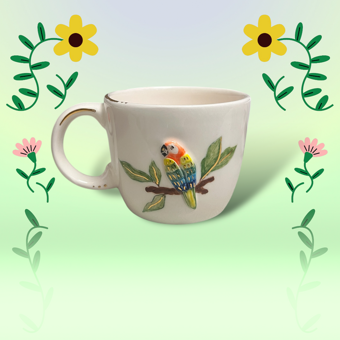 Teen Parrot Ceramic Mug