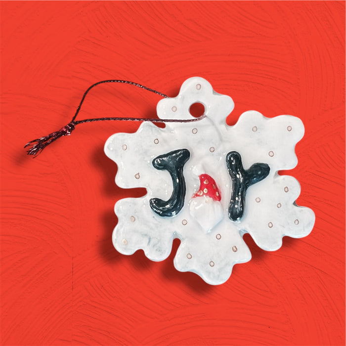 Teen Ceramic Christmas Snowflake Ornament