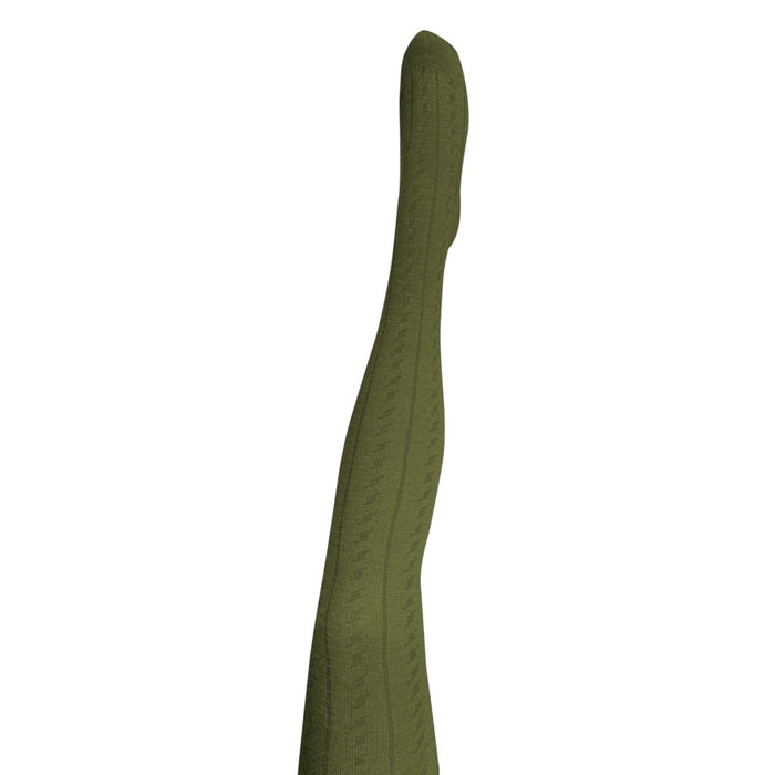 Tightology - Form - Merino Wool Tights - Green