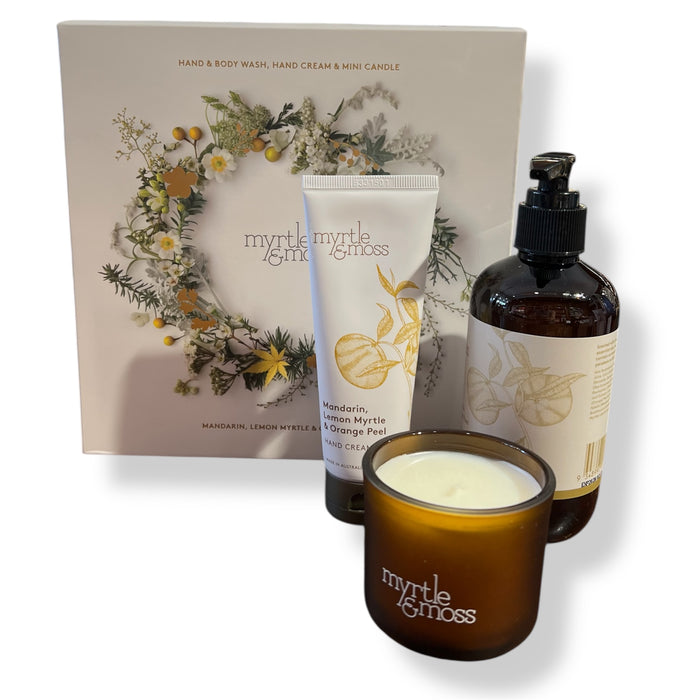 Myrtle & Moss - Christmas Trio - Mandarin, Lemon Myrtle & Orange Peel