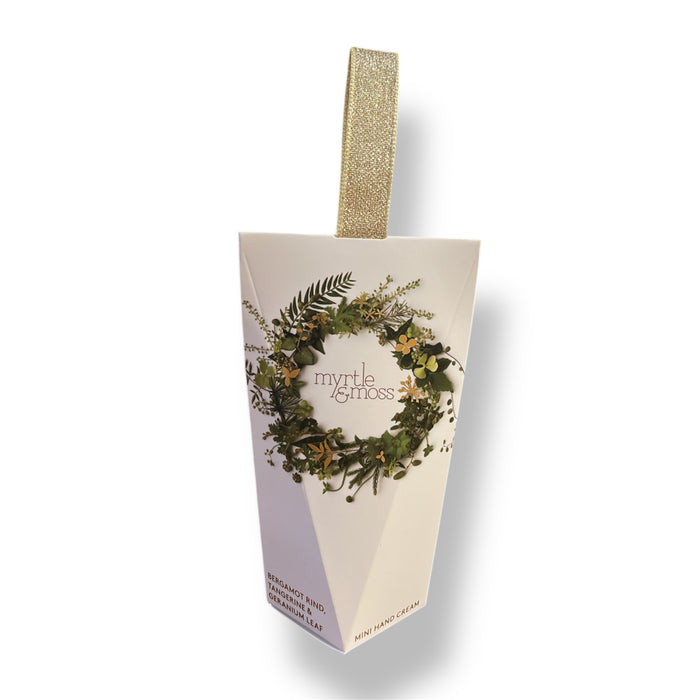 Myrtle & Moss - Christmas Ornament Mini Hand Cream - Bergamot, Tangerine & Geranium Leaf