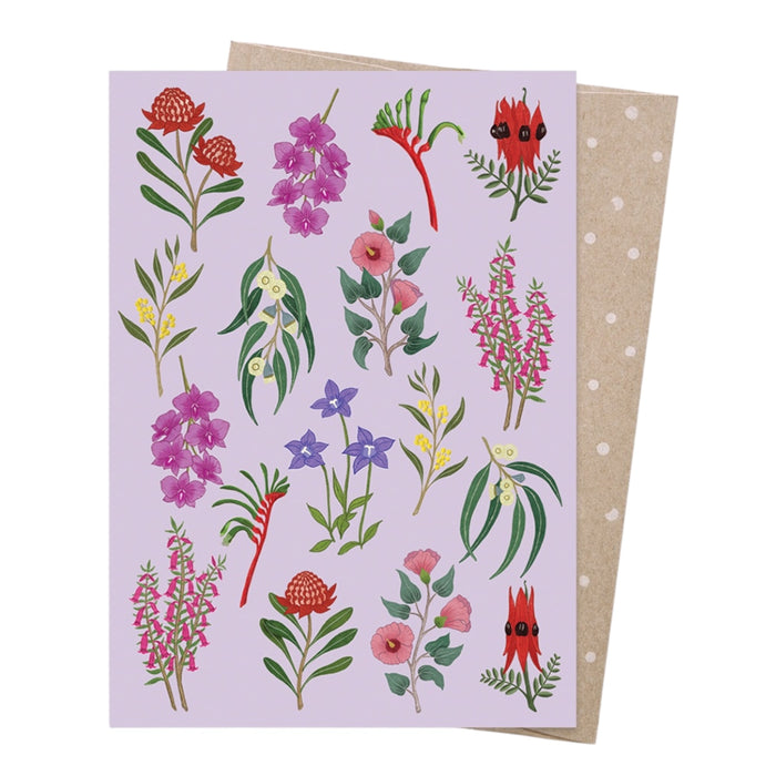 Negin Maddock - Greeting Card - Floral Emblems