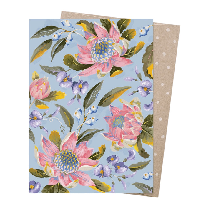 Jayne Branchflower - Greeting Card - Tree Waratah