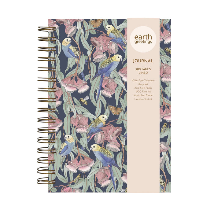 Victoria McGrane - Lined Journal - Rosellas Amongst The Mallee - A5