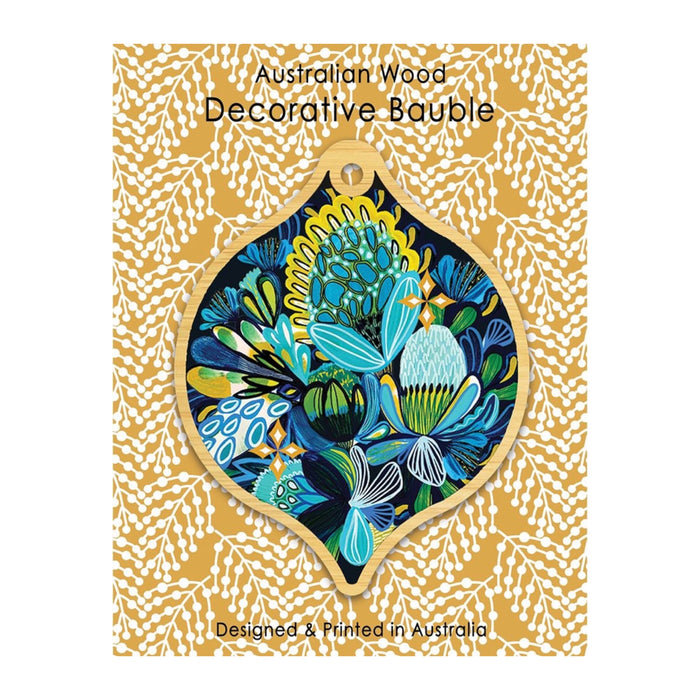 Aero Images - Christmas Card with Wooden Decoration - Kirsten Katz - Azure Natives