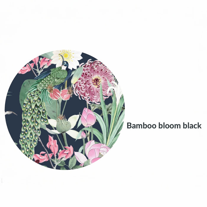 Banksia Blue - Placemat - Bamboo bloom black