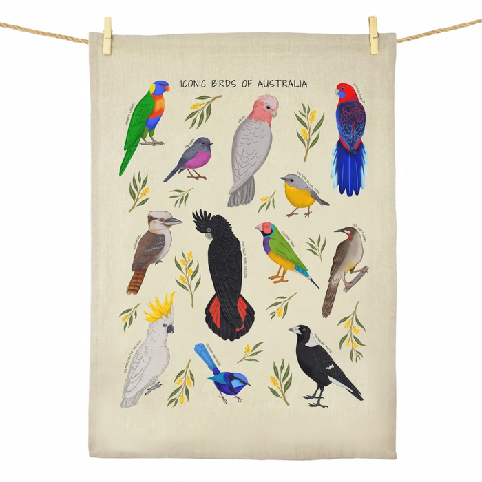 Earth Greetings - Tea Towel - Iconic Bird of Australia