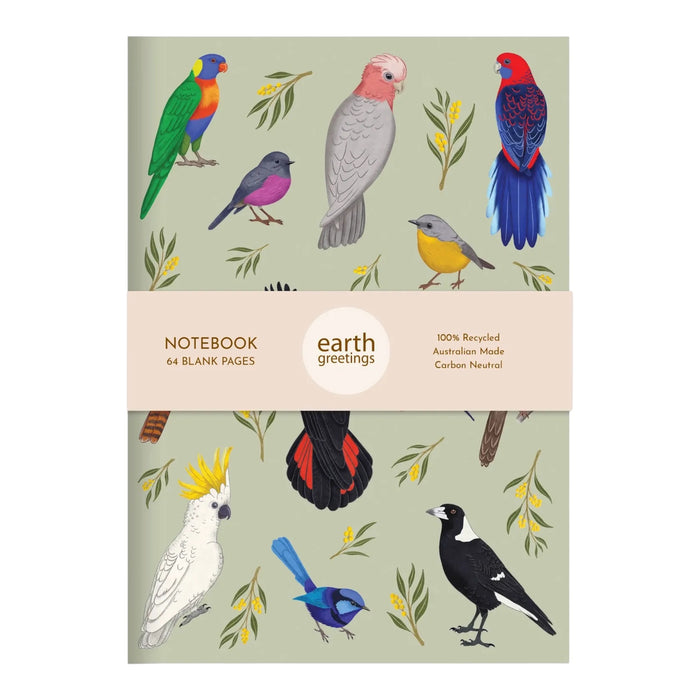 Negin Maddock - Slim Blank Notebook - Iconic Bird of Australia- A5