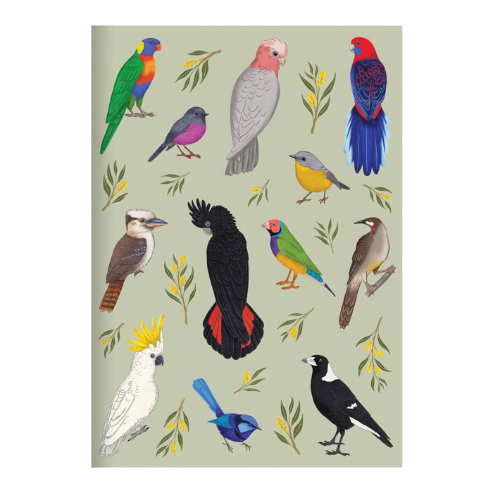 Negin Maddock - Slim Blank Notebook - Iconic Bird of Australia- A5