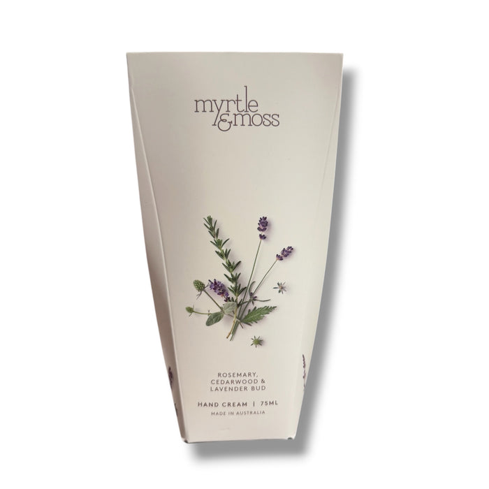 Myrtle & Moss - Hand Cream - Rosemary, Cedarwood & Lavender Bud