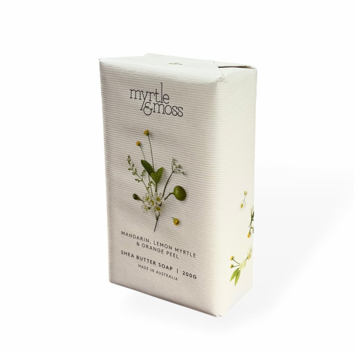 Myrtle & Moss - Shea Butter Soap - Mandarin, Lemon Myrtle & Orange Peel