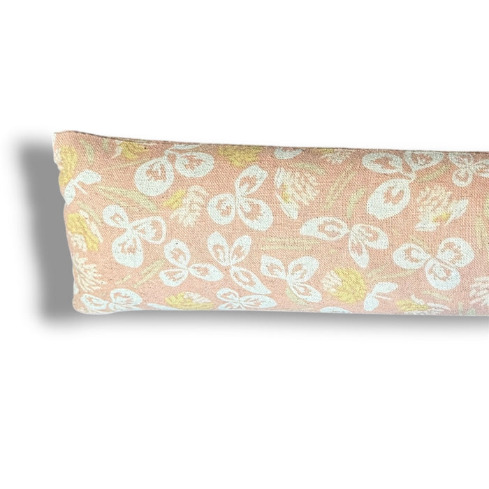 Handmade by Lynneke - Wheat & Lavender Draught Stopper - Orchard Run Clover - Blush
