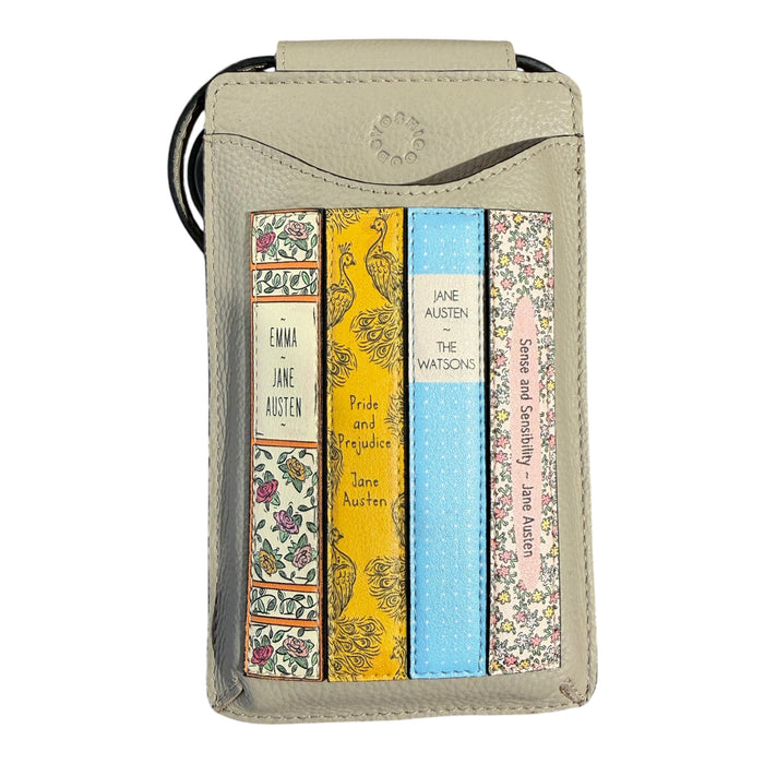Yoshi Leather - Phone Case – Jane Austen - Cream