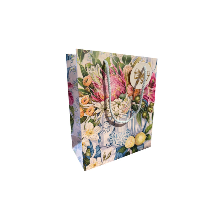 Bespoke Letterpress - Medium Gift Bag - Three Vases with Lemon