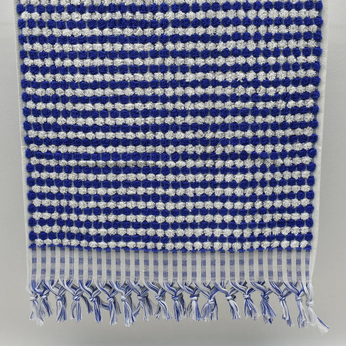 Turkish 'Pom Pom' Hand Towel - Lapis Lazuli