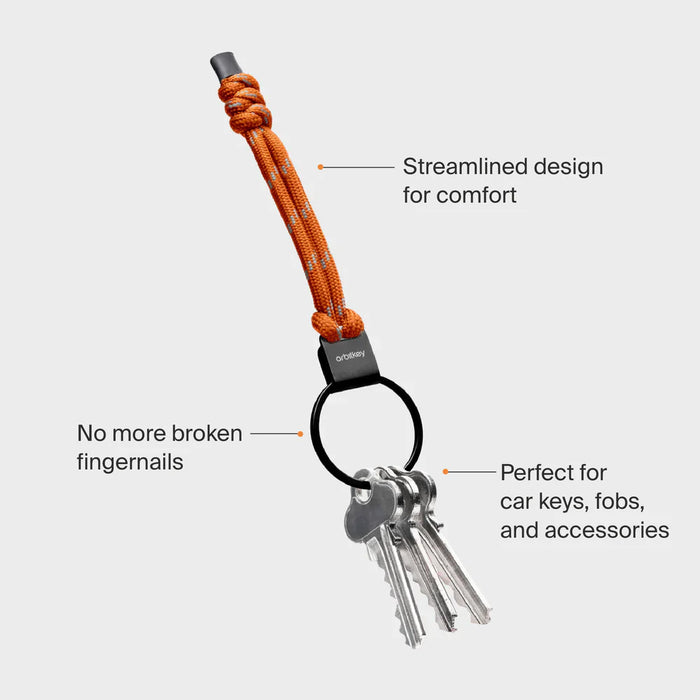 Orbitkey - Urban Loop Keychain - Tangerine
