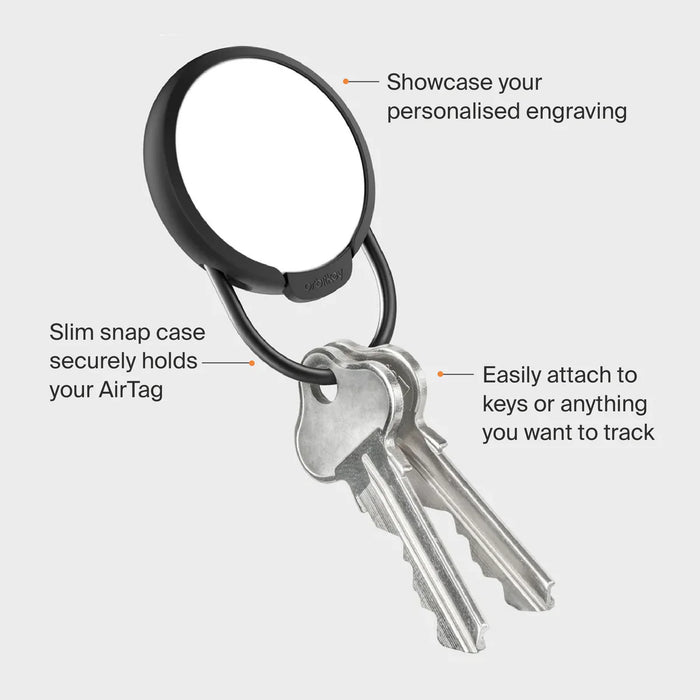 Orbitkey - Slim Case for AirTag - Black