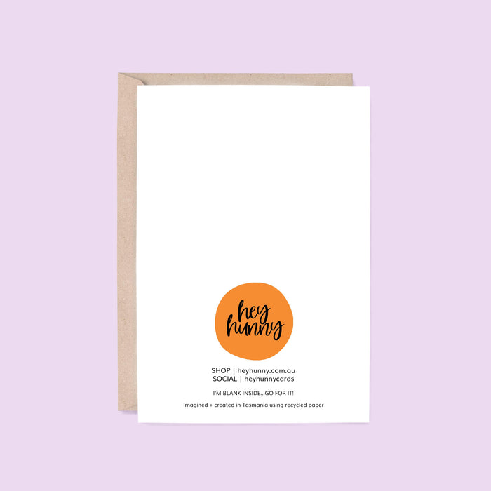 Hey Hunny - Funny Punny Birthday Card -  Birthday Is A Blast