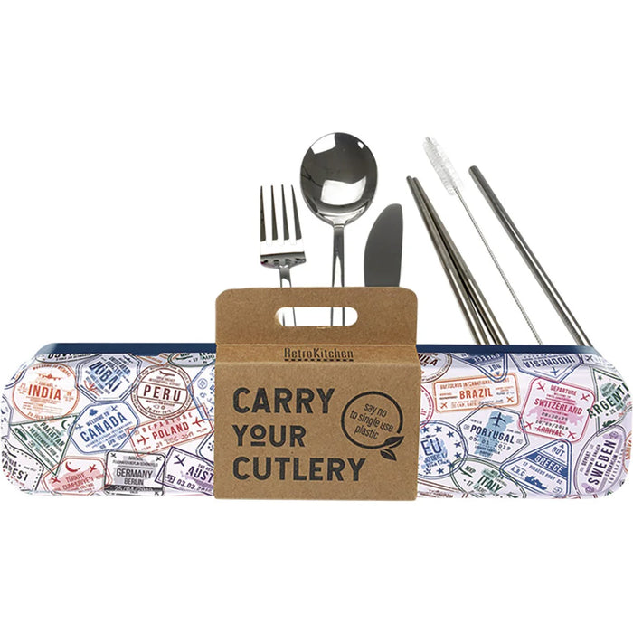 RetroKitchen - Carry Your Cutlery - Passport Stamps