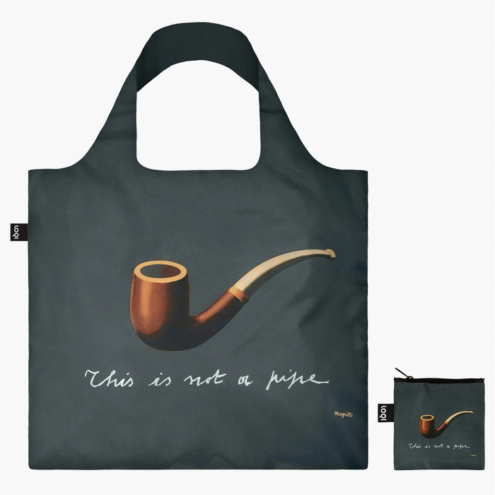 LOQI - Recycled Shopping Bag - Rene Magritte - The Treachery of Images