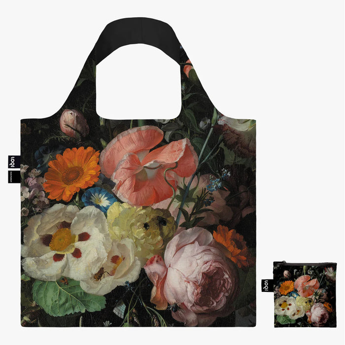 LOQI - Recycled Shopping Bag - Rachel Ruysch - Still Life with Flowers