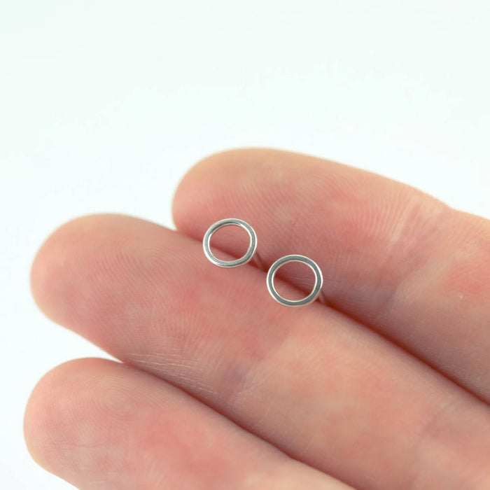 Ayana Jewellery - Circle Studs - Sterling Silver